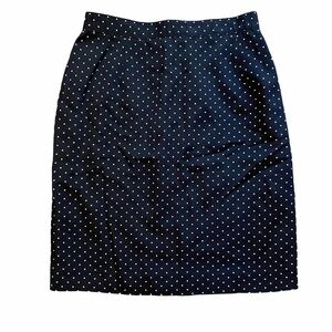 Vintage Norton McNaughton Polka Dot Pencil Skirt Sz 10
